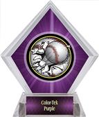 Awards Bust-Out Baseball Purple Diamond Ice Trophy Awards Bust-Out Baseball Purple Diamond Ice Trophy