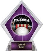 Award Patriot Volleyball Purple Diamond Ice Trophy Award Patriot Volleyball Purple Diamond Ice Trophy