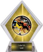 P.R. Female Basketball Yellow Diamond Ice Trophy P.R. Female Basketball Yellow Diamond Ice Trophy