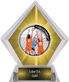Awards PR2 Volleyball Yellow Diamond Ice Trophy Awards PR2 Volleyball Yellow Diamond Ice Trophy