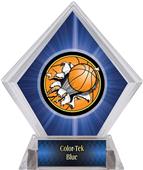 Bust-Out Basketball Blue Diamond Ice Trophy Bust-Out Basketball Blue Diamond Ice Trophy