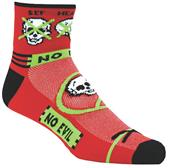 Red Lion Zany No Evil Performance Crew Socks CO Red Lion Zany No Evil Performance Crew Socks CO