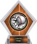 Awards Bust-Out Baseball Orange Diamond Ice Trophy Awards Bust-Out Baseball Orange Diamond Ice Trophy