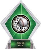 Awards Bust-Out Baseball Green Diamond Ice Trophy Awards Bust-Out Baseball Green Diamond Ice Trophy