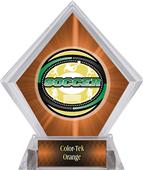 Awards Classic Soccer Orange Diamond Ice Trophy Awards Classic Soccer Orange Diamond Ice Trophy