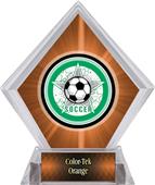 Awards All-Star Soccer Orange Diamond Ice Trophy