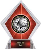 Bust-Out Volleyball Red Diamond Ice Trophy