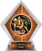 Awards PR1 Volleyball Orange Diamond Ice Trophy Awards PR1 Volleyball Orange Diamond Ice Trophy