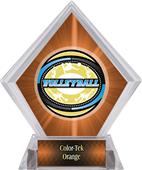 Award Classic Volleyball Orange Diamond Ice Trophy Award Classic Volleyball Orange Diamond Ice Trophy