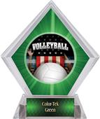 Award Patriot Volleyball Green Diamond Ice Trophy Award Patriot Volleyball Green Diamond Ice Trophy