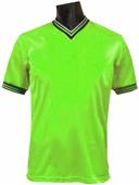 Pre-Numbered LIME Soccer Jerseys W/BLACK #s