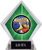 Awards Americana Cheer Green Diamond Ice Trophy