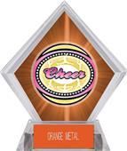 Awards Classic Cheer Orange Diamond Ice Trophy