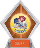 Hasty Awards HD Cheer Orange Diamond Ice Trophy