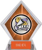 Hasty Award Xtreme Cheer Orange Diamond Ice Trophy