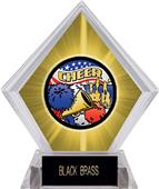 Awards Americana Cheer Yellow Diamond Ice Trophy Awards Americana Cheer Yellow Diamond Ice Trophy