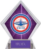 Awards All Star Cheer Purple Diamond Ice Trophy