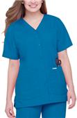 Landau Misses & Womens Snap Front Tunic Scrub Top Landau Misses & Womens Snap Front Tunic Scrub Top