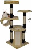Go Pet Club 52"H Beige/Black Cat Tree Go Pet Club 52"H Beige/Black Cat Tree