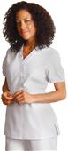 Adar Womens Baby Doll Ruffle Scrub Top