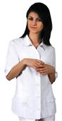 Adar Womens Button Down Ruffle Pocket Uniform Top Adar Womens Button Down Ruffle Pocket Uniform Top