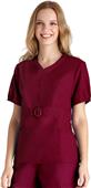Adar Women's Button 'n Buckle Princess Uniform Top