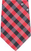 Eagles Wings NCAA Georgia Woven Poly Check Tie