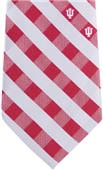 Eagles Wings NCAA Indiana Woven Poly Check Tie