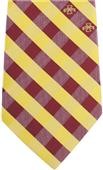 Eagles Wings NCAA Iowa State Woven Poly Check Tie
