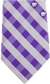 Eagles Wings NCAA Kansas St Woven Poly Check Tie