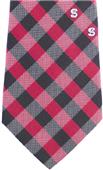 Eagles Wings NCAA NC State Woven Poly Check Tie