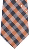 Eagles Wings NCAA Texas Woven Poly Check Tie