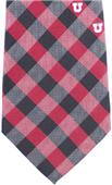 Eagles Wings NCAA Utah Utes Woven Poly Check Tie
