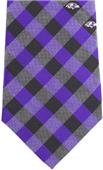 Eagles Wings NFL Ravens Woven Poly Check Tie
