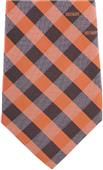 Eagles Wings NFL Browns Woven Poly Check Tie