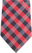 Eagles Wings NFL Texans Woven Poly Check Tie