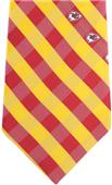 Eagles Wings NFL Chiefs Woven Poly Check Tie