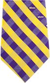 Eagles Wings NFL Vikings Woven Poly Check Tie