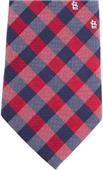 Eagles Wings MLB Cardinals Woven Poly Check Tie
