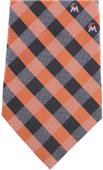Eagles Wings MLB Marlins Woven Poly Check Tie