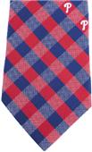 Eagles Wings MLB Phillies Woven Poly Check Tie