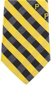 Eagles Wings MLB Pirates Woven Poly Check Tie