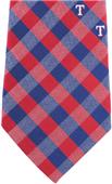 Eagles Wings MLB Rangers Woven Poly Check Tie
