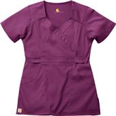 Carhartt Women's Two-Pocket Mock-Wrap Scrub Top