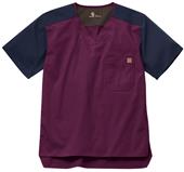 Carhartt Men's Color Block Scrub Utility Top Carhartt Men's Color Block Scrub Utility Top