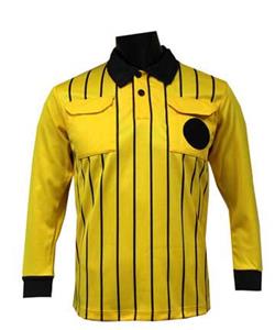 GOLD Referee Soccer Jerseys LS-Slightly Imperfect