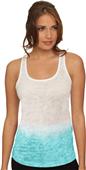 Next Level Women's Ombre Burnout Razor Tank Tops