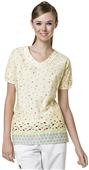 Mary Engelbreit Womens Full of Posies V-Neck Top