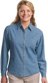 Port Authority Ladies Long Sleeve Denim Shirts