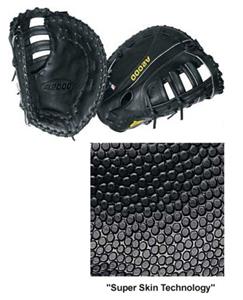 12" 1st Base Black Leather Baseball Gloves